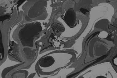 Beyaz suluboya arka planda renkli mermer mürekkep kağıdı dokusu. Kaotik soyut organik tasarım. Banyo bombası dalgaları.