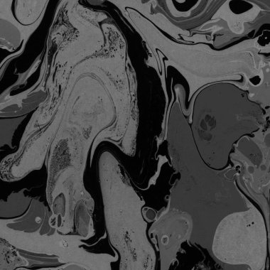 Kağıt arkaplanda siyah mermer mürekkep dokusu. Mermer taş resim.