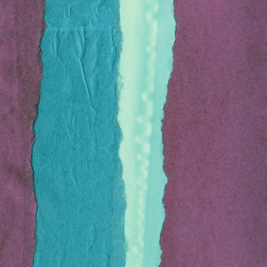 Çeşitli kağıtların kolajı, renkli soyut arkaplan  