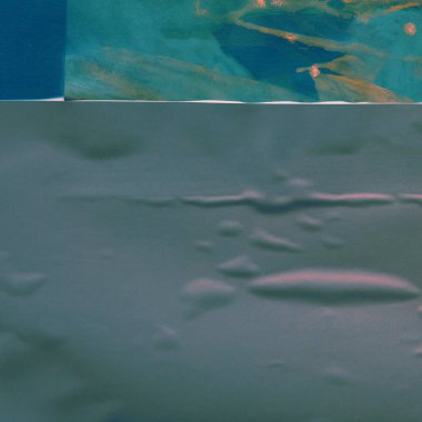 Çeşitli kağıtların kolajı, renkli soyut arkaplan  