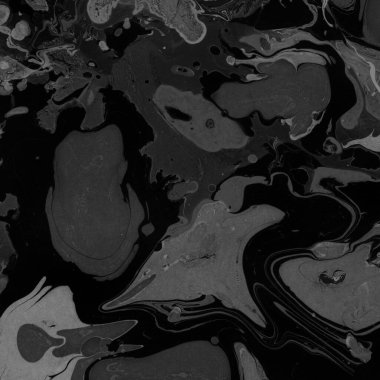 Kağıt arkaplanda siyah mermer mürekkep dokusu. Mermer taş resim.