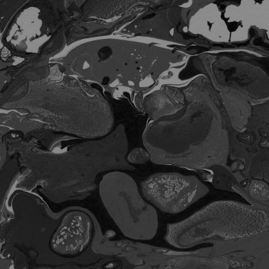 Beyaz suluboya arka planda renkli mermer mürekkep kağıdı dokusu. Kaotik soyut organik tasarım. Banyo bombası dalgaları.