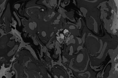 Kağıt arkaplanda siyah mermer mürekkep dokusu. Mermer taş resim.