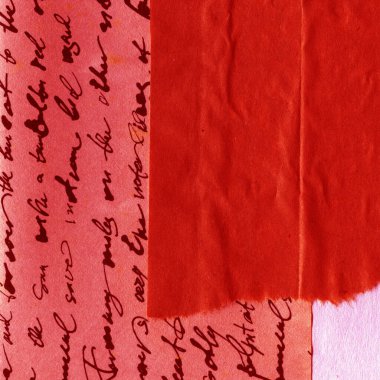 Çeşitli kağıtların kolajı, renkli soyut arkaplan  