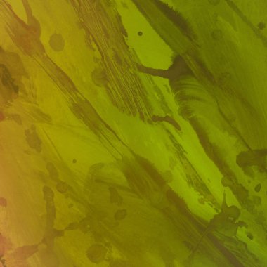 Kağıt zemin üzerinde renkli mürekkep ve suluboya doku. Gradyan boya darbeleri ve kalsiyum kaybı etkisi. El boyaması gouache soyut resim.