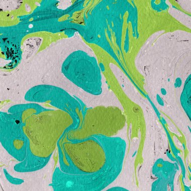 Beyaz suluboya arka planda renkli mermer mürekkep kağıdı dokusu. Kaotik soyut organik tasarım. Banyo bombası dalgaları.