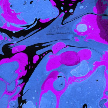 Beyaz suluboya arka planda renkli mermer mürekkep kağıdı dokusu. Kaotik soyut organik tasarım. Banyo bombası dalgaları.