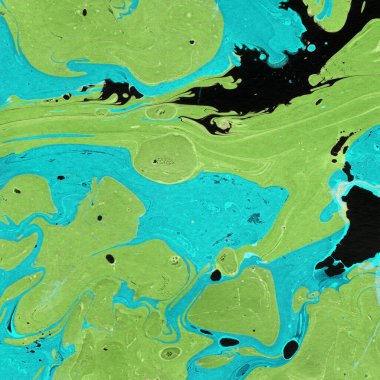 Beyaz suluboya arka planda renkli mermer mürekkep kağıdı dokusu. Kaotik soyut organik tasarım. Banyo bombası dalgaları.