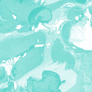 Beyaz suluboya arka planda renkli mermer mürekkep kağıdı dokusu. Kaotik soyut organik tasarım. Banyo bombası dalgaları.