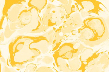 Sarı mermer arkaplan boya sıçrama deseni ile