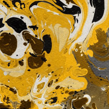 Beyaz suluboya arka planda renkli mermer mürekkep kağıdı dokusu. Kaotik soyut organik tasarım. Banyo bombası dalgaları.