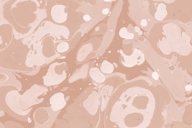 Kağıt üzerinde turuncu mermer mürekkep dokusu. Mermer taş resim.