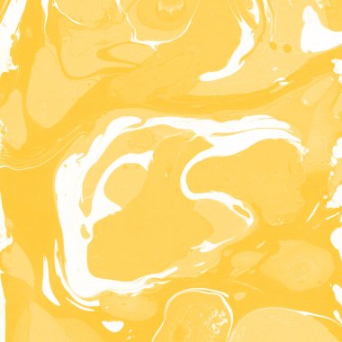 Sarı mermer arkaplan boya sıçrama deseni ile