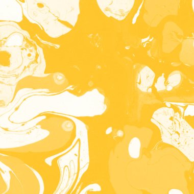 Sarı mermer arkaplan boya sıçrama deseni ile