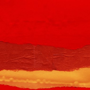 Çeşitli kağıtların kolajı, renkli soyut arkaplan  