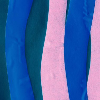 Çeşitli kağıtların kolajı, renkli soyut arkaplan  