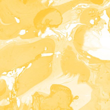 Sarı mermer arkaplan boya sıçrama deseni ile