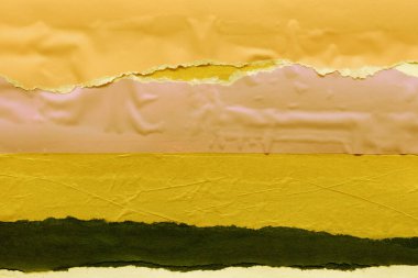 Çeşitli kağıtların kolajı, renkli soyut arkaplan  