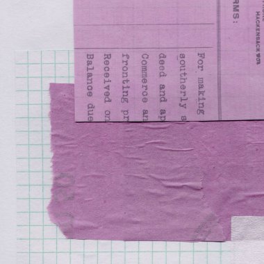 Çeşitli kağıtların kolajı, renkli soyut arkaplan  