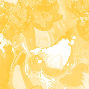 Sarı mermer arkaplan boya sıçrama deseni ile