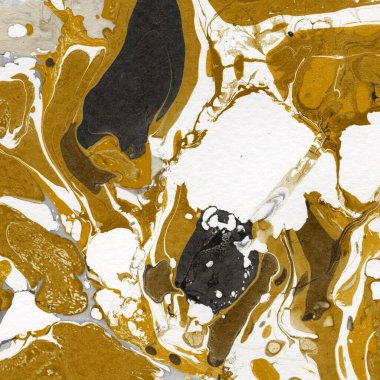 Beyaz suluboya arka planda renkli mermer mürekkep kağıdı dokusu. Kaotik soyut organik tasarım. Banyo bombası dalgaları.