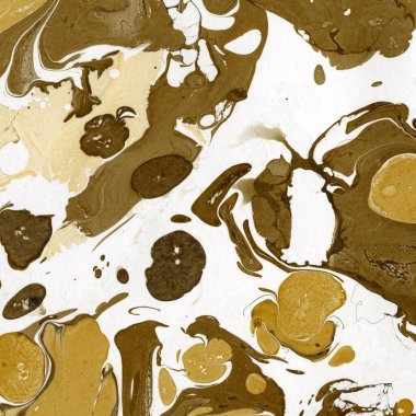 Beyaz suluboya arka planda renkli mermer mürekkep kağıdı dokusu. Kaotik soyut organik tasarım. Banyo bombası dalgaları.