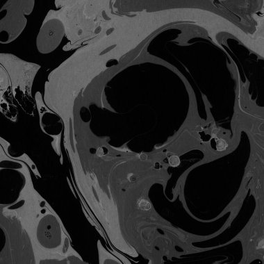 Kağıt arkaplanda siyah mermer mürekkep dokusu. Mermer taş resim.