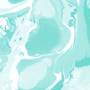 Beyaz suluboya arka planda renkli mermer mürekkep kağıdı dokusu. Kaotik soyut organik tasarım. Banyo bombası dalgaları.