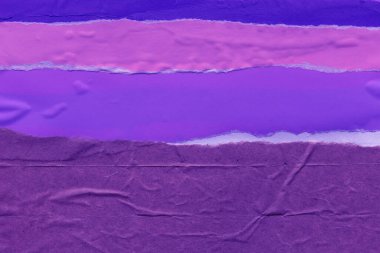 Çeşitli kağıtların kolajı, renkli soyut arkaplan  