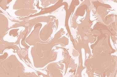 Kağıt üzerinde turuncu mermer mürekkep dokusu. Mermer taş resim.