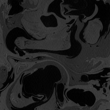 Kağıt arkaplanda siyah mermer mürekkep dokusu. Mermer taş resim.