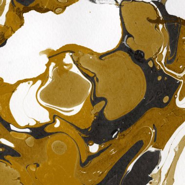 Beyaz suluboya arka planda renkli mermer mürekkep kağıdı dokusu. Kaotik soyut organik tasarım. Banyo bombası dalgaları.