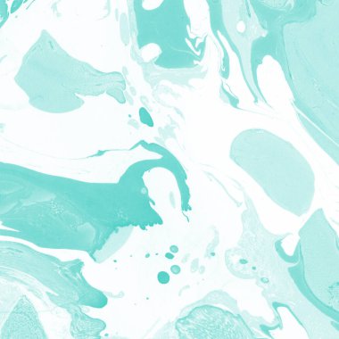 Beyaz suluboya arka planda renkli mermer mürekkep kağıdı dokusu. Kaotik soyut organik tasarım. Banyo bombası dalgaları.