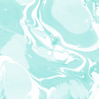 Beyaz suluboya arka planda renkli mermer mürekkep kağıdı dokusu. Kaotik soyut organik tasarım. Banyo bombası dalgaları.