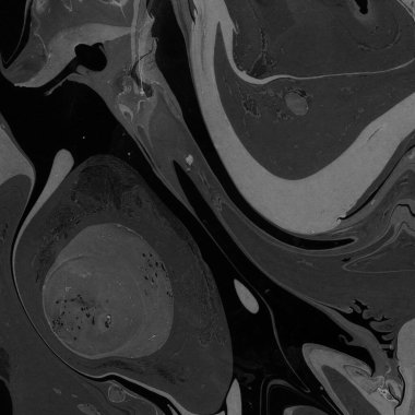 Kağıt arkaplanda siyah mermer mürekkep dokusu. Mermer taş resim.