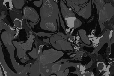 Beyaz suluboya arka planda renkli mermer mürekkep kağıdı dokusu. Kaotik soyut organik tasarım. Banyo bombası dalgaları.