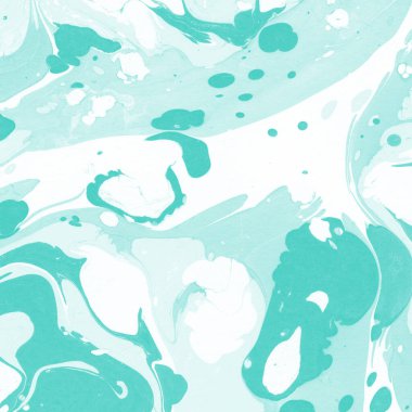 Beyaz suluboya arka planda renkli mermer mürekkep kağıdı dokusu. Kaotik soyut organik tasarım. Banyo bombası dalgaları.