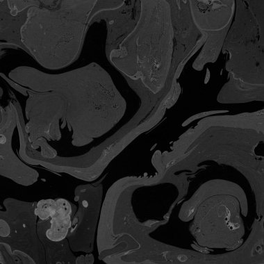 Kağıt arkaplanda siyah mermer mürekkep dokusu. Mermer taş resim.