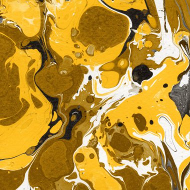 Beyaz suluboya arka planda renkli mermer mürekkep kağıdı dokusu. Kaotik soyut organik tasarım. Banyo bombası dalgaları.