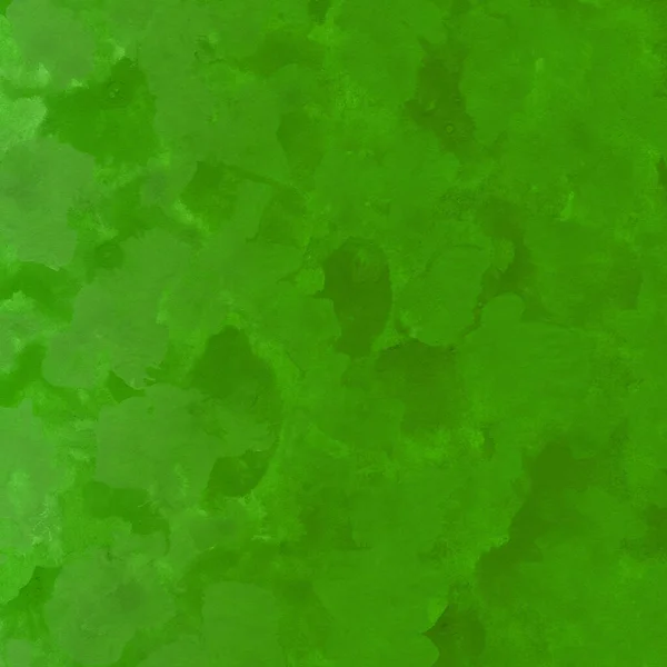 Fondo Acuarela Verde Con Textura Papel Realista — Foto de Stock