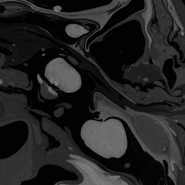 Kağıt arkaplanda siyah mermer mürekkep dokusu. Mermer taş resim.