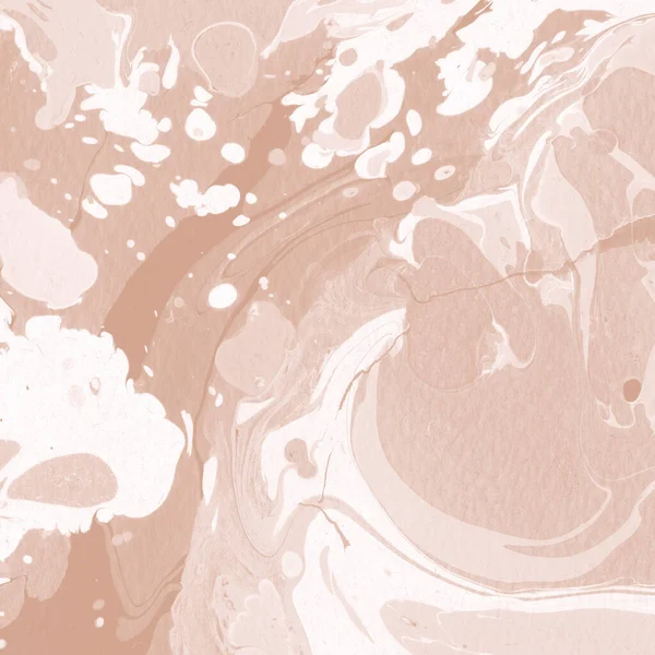 Kağıt üzerinde turuncu mermer mürekkep dokusu. Mermer taş resim.