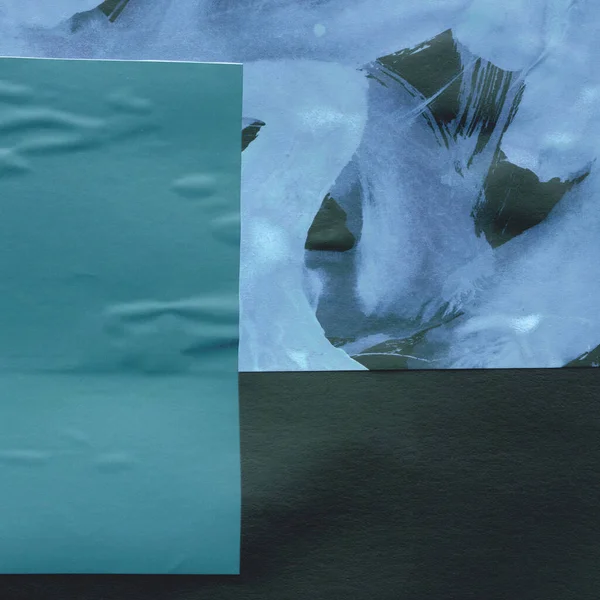 Çeşitli kağıtların kolajı, renkli soyut arkaplan  