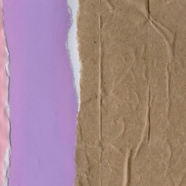 Çeşitli kağıtların kolajı, renkli soyut arkaplan  