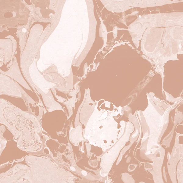 Kağıt üzerinde turuncu mermer mürekkep dokusu. Mermer taş resim.