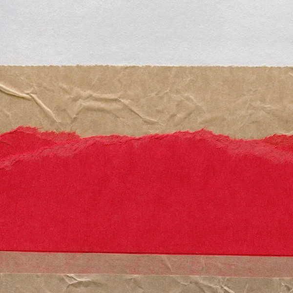 Çeşitli kağıtların kolajı, renkli soyut arkaplan  