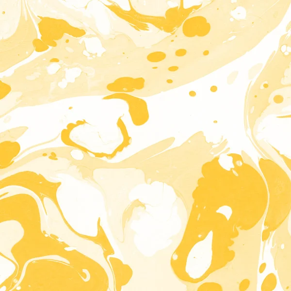 Sarı mermer arkaplan boya sıçrama deseni ile