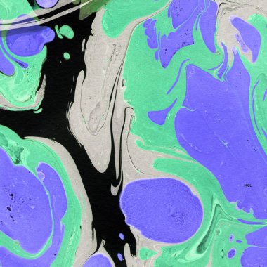 Beyaz suluboya arka planda renkli mermer mürekkep kağıdı dokusu. Kaotik soyut organik tasarım. Banyo bombası dalgaları.