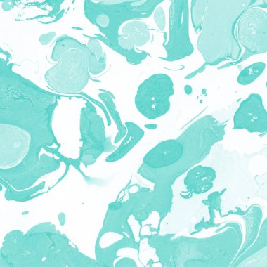 Beyaz suluboya arka planda renkli mermer mürekkep kağıdı dokusu. Kaotik soyut organik tasarım. Banyo bombası dalgaları.