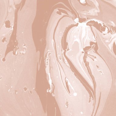 Kağıt üzerinde turuncu mermer mürekkep dokusu. Mermer taş resim.